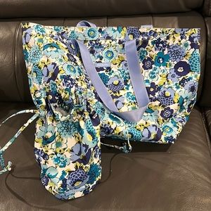 Vera Bradley nylon Large Tote Bag | lunch bag - floral (both new)